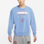 Shop Jordan Flight Signal Blue Crewneck Sweatshirt Lelaki CZ6096-403