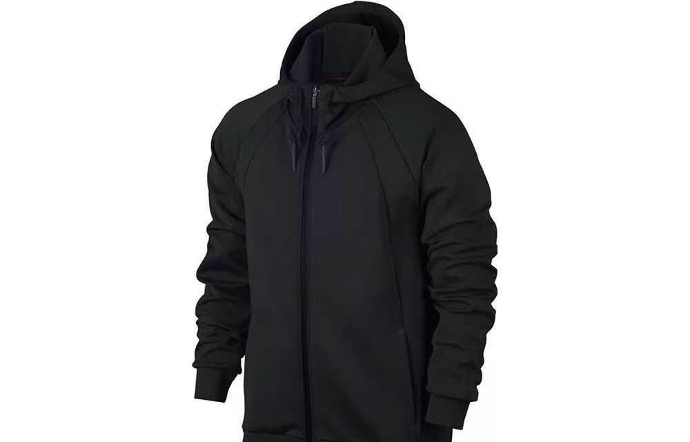 Jordan Flight Solid Color Zip Hoodie Black 883984-010