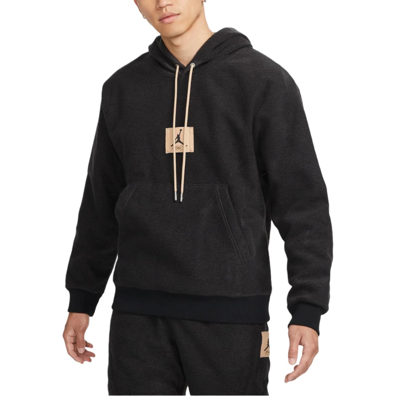 Jordan Flight Solid Logo Print Hoodie Black () DC9584-010