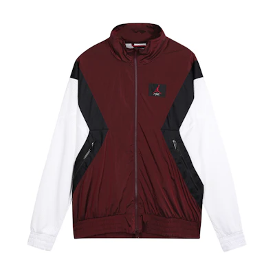 Jordan Flight Warm-Up Jacket Retro Brown White Logo Colorblock Track Jacket AO0556-687