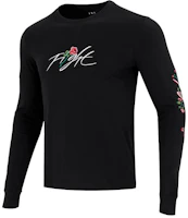 Jordan Floral Logo Crewneck Sweatshirt Black DQ7387-010 Jordan Floral Logo Crewneck Sweatshirt Black DQ7387-010