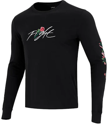 Jordan Floral Logo Crewneck Sweatshirt Black DQ7387-010 Buy Jordan Floral Logo Crewneck Sweatshirt Black DQ7387-010