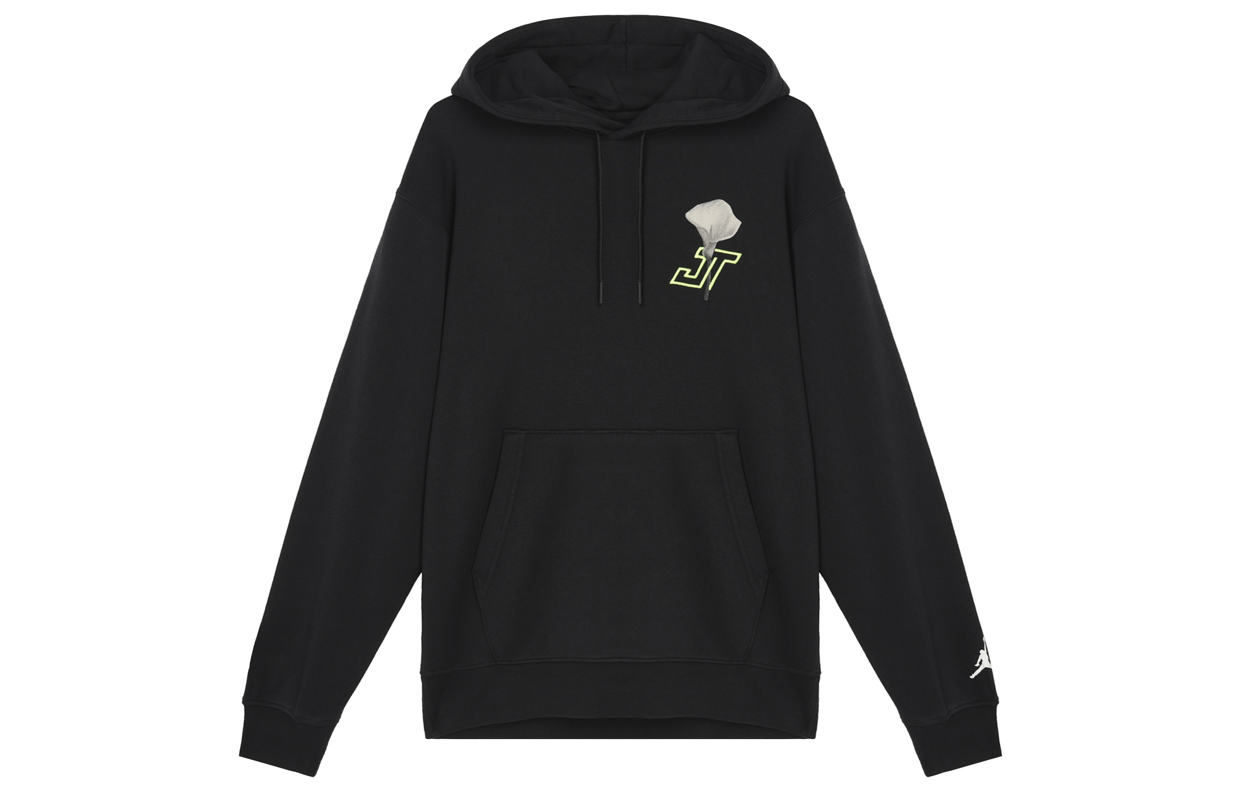 Jordan Floral Print Pullover Hoodie Black Mens HF1175-010