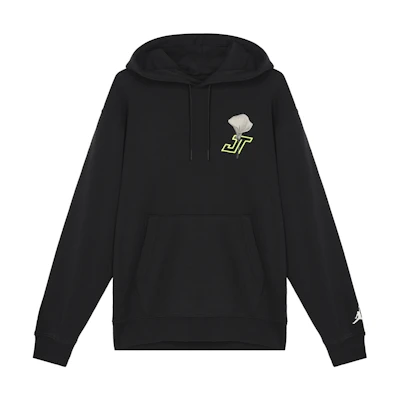 Jordan Floral Print Pullover Hoodie Black Mens HF1175-010