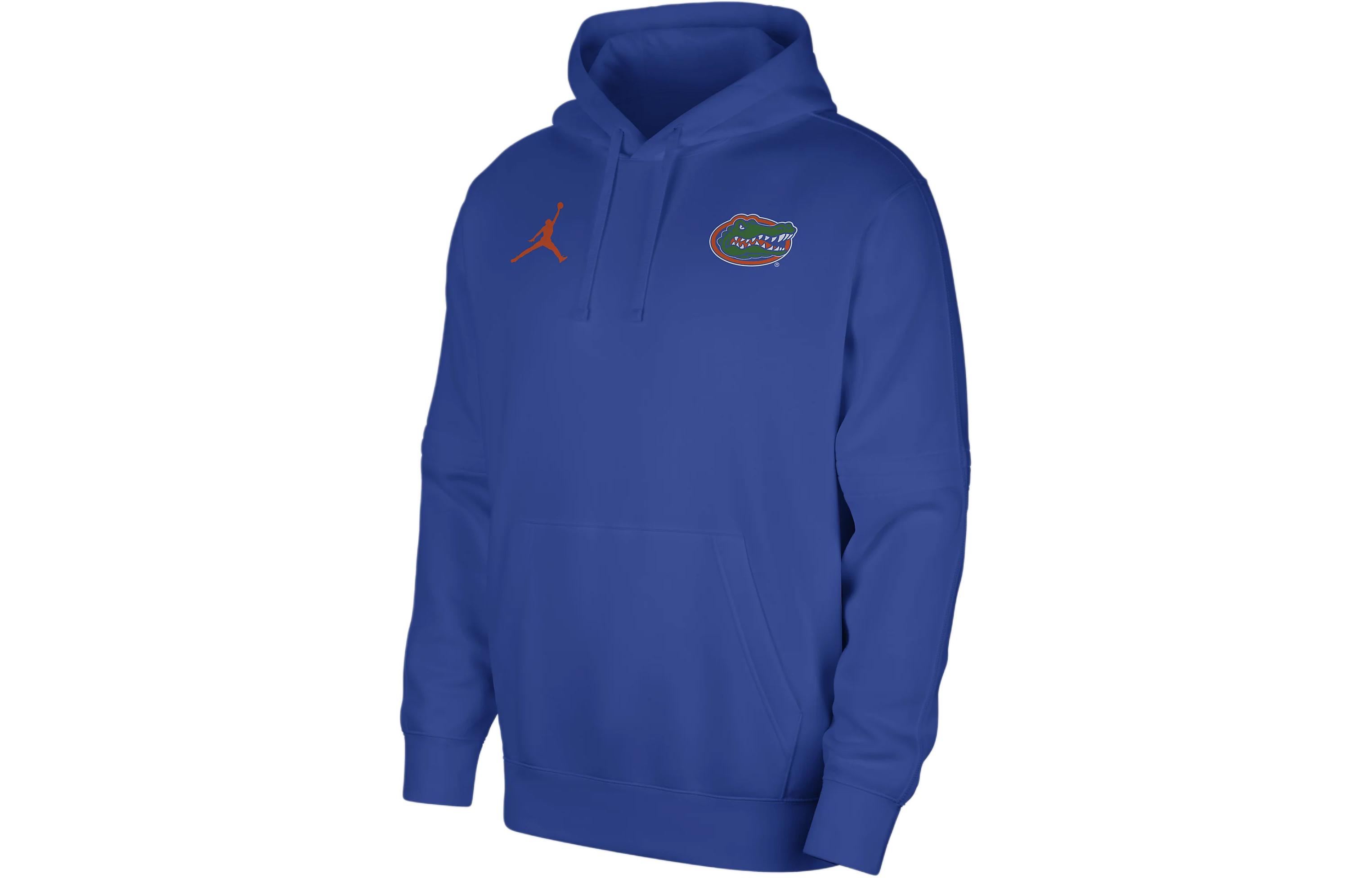 Jordan Florida Club Fleece Hoodie Royal Blue Graphic Drawstring Pullover DZ8777-480