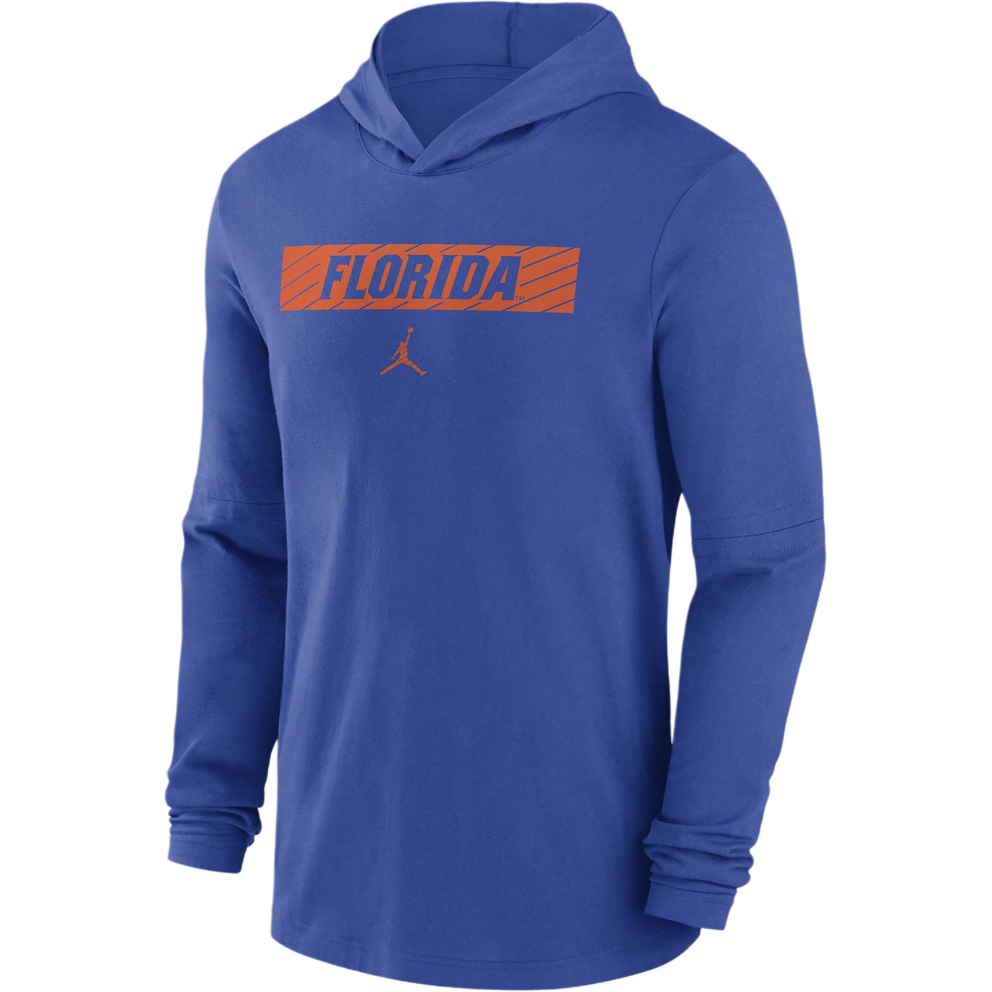 Jordan Florida Gators Sideline Blue Sweat-Wicking Hoodie 02FC4EVUFN-ZDG
