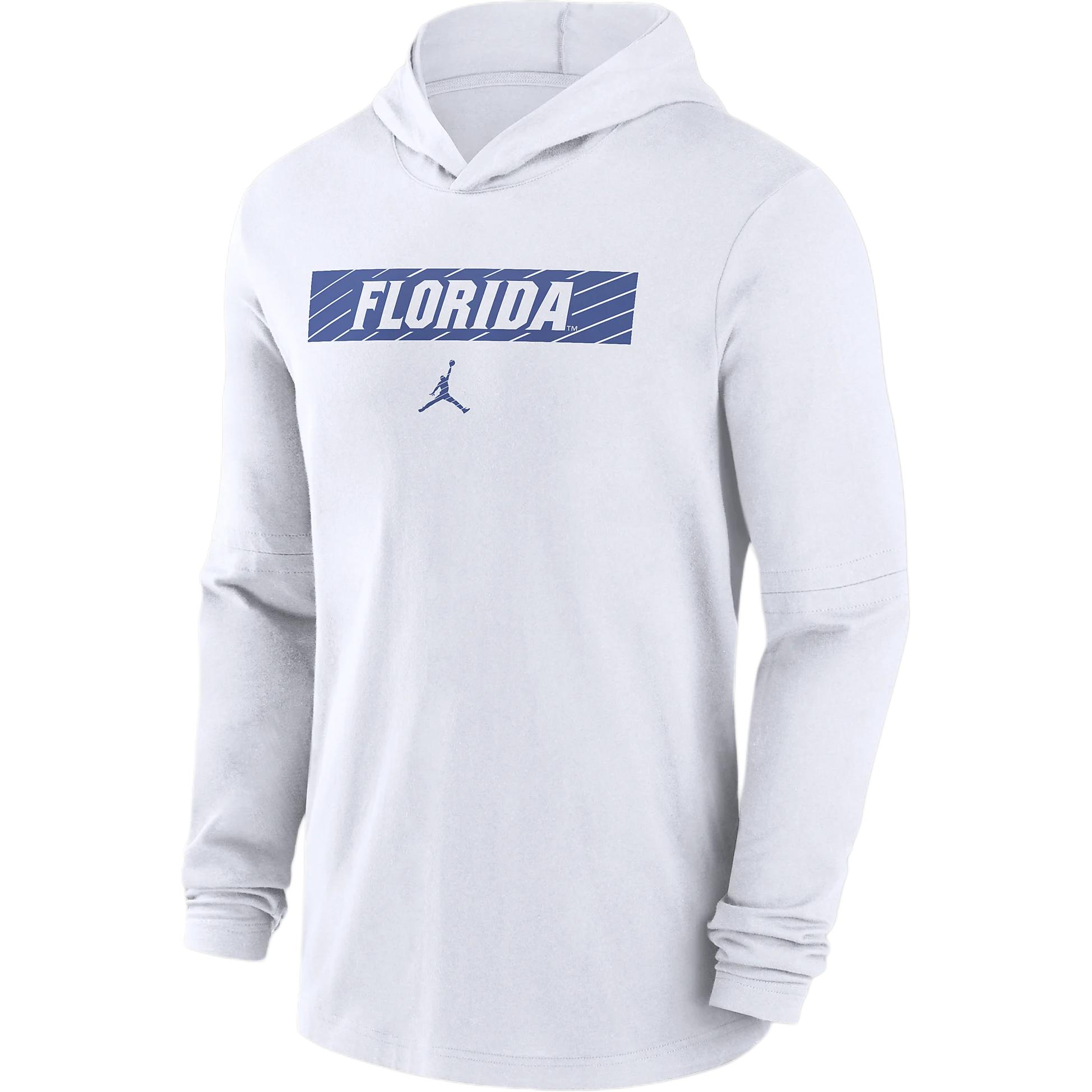 Jordan Florida Gators Sideline Dri-FIT College Hoodie Mens White 02FC10AUFN-ZDG