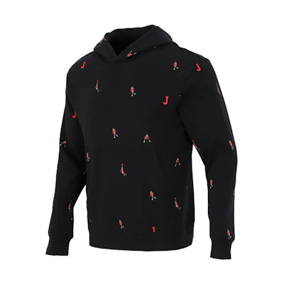Jordan Full-Print Pullover Hoodie Men’s Black Casual Wear DC9708-010