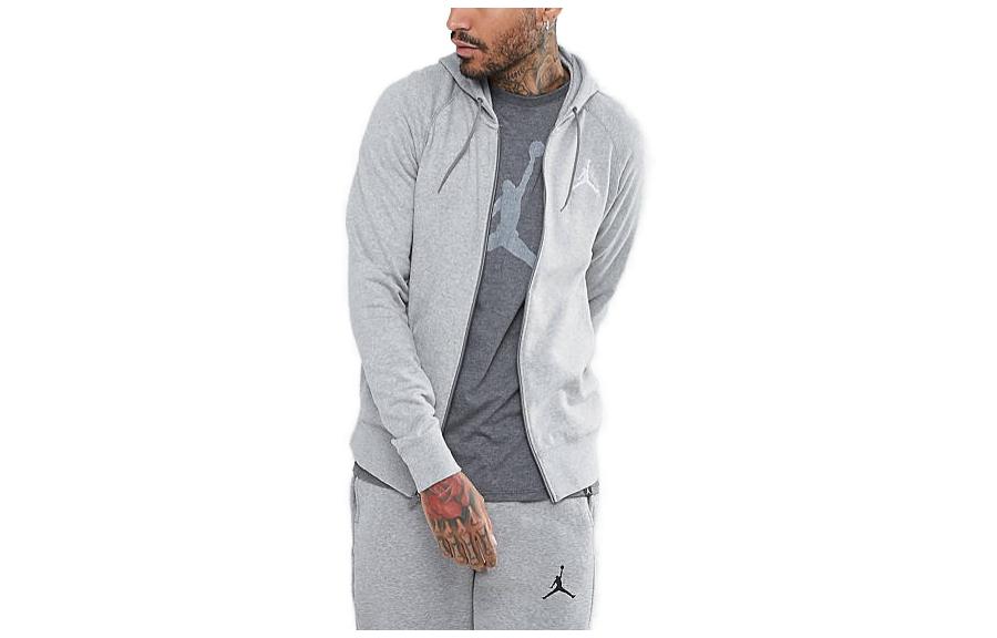 Jordan Full-Zip Hoodie Jacket Grey 822658-063