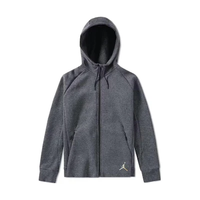 Jordan Full-Zip Solid Color Hoodie Gray 885873-010