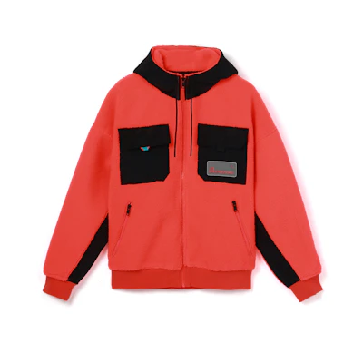 Jordan Full-Zip Utility Jacket with Multiple Pockets Infrared Red CT3555-612