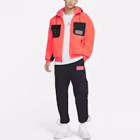 Shop 조던 풀집 유틸리티 재킷 멀티 포켓 인프라레드 레드 CT3555-612