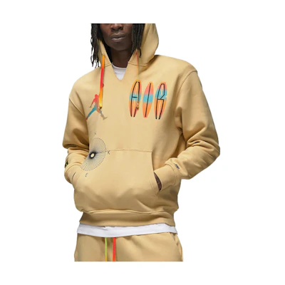 Jordan FW22 Abstract Pattern Hoodie Long Sleeve Khaki DQ8019-252