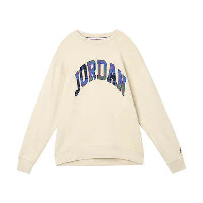 Jordan FW22 Logo Patch Pullover Fleece Sweatshirt Khaki DV1576-206