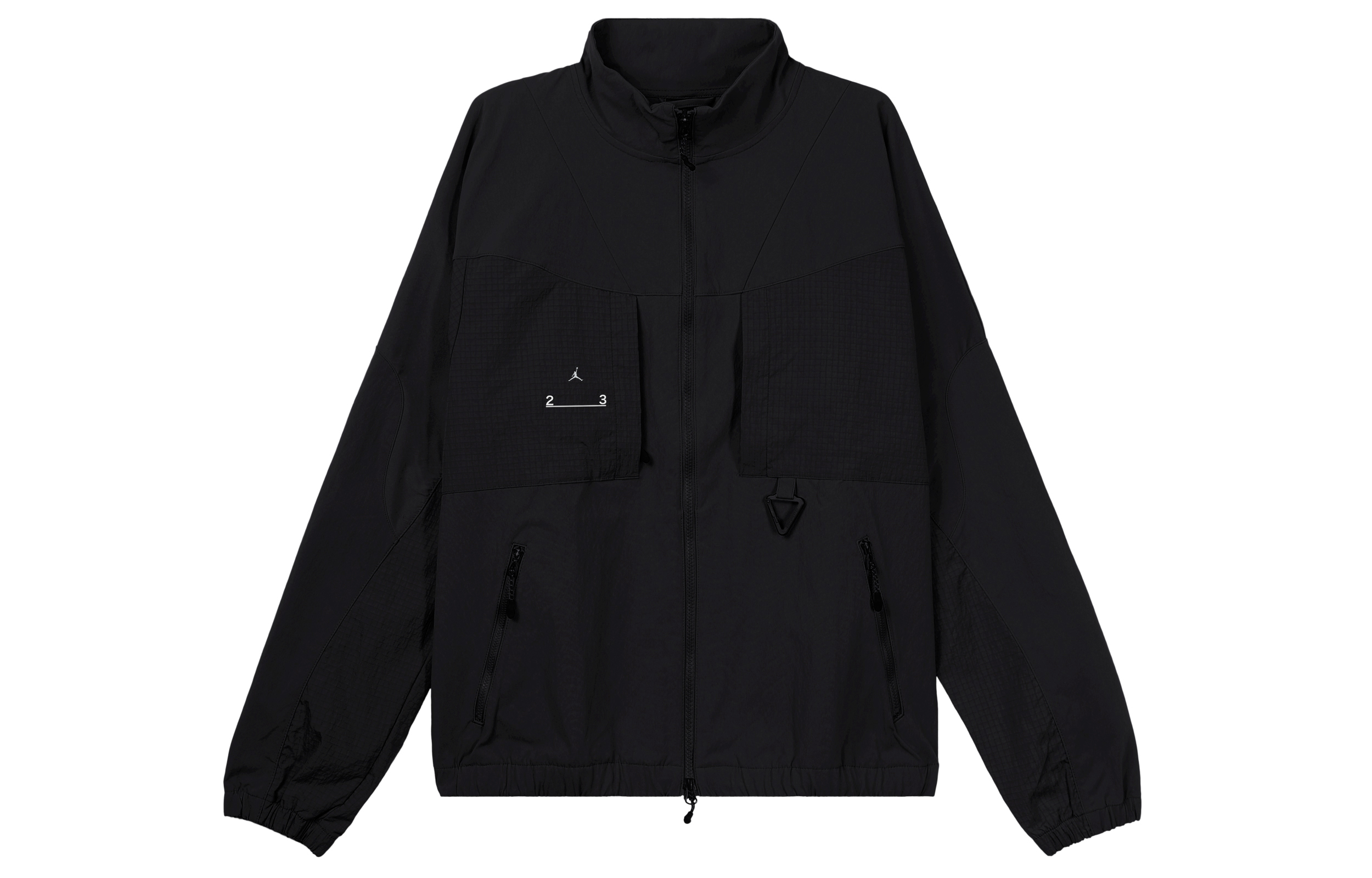 Jordan FW22 Logo Zip-Up High-Neck Jacket Black DQ8060-010