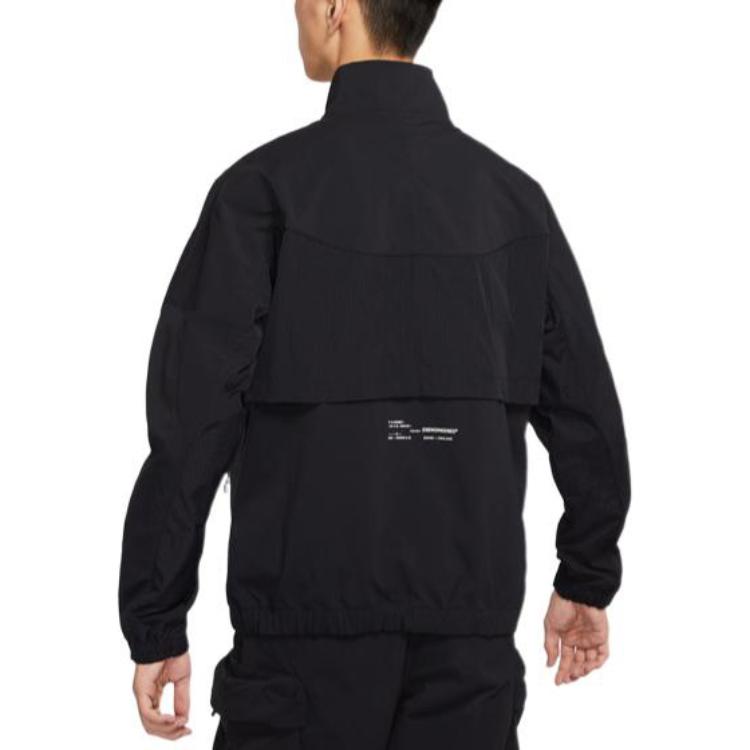 Details for 乔丹FW22标志高领拉链夹克 黑色 DQ8060-010