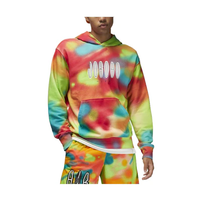 Jordan FW22 Tie-Dye Logo Print Pullover Hoodie Multicolor Sweatshirt DV4587-252