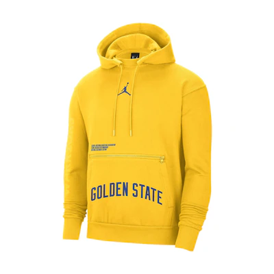 Jordan Golden State Warriors Courtside Statement Hoodie Yellow for Men DR7001-728
