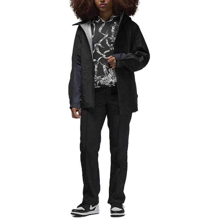 Jordan GORE-TEX Waterproof Windproof Ripstop Hooded Jacket Unisex Black FV7215-045