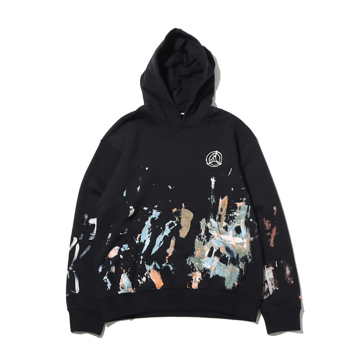 Jordan Graffiti Hoodie Slim Fit Long Sleeve Black FD7394-010