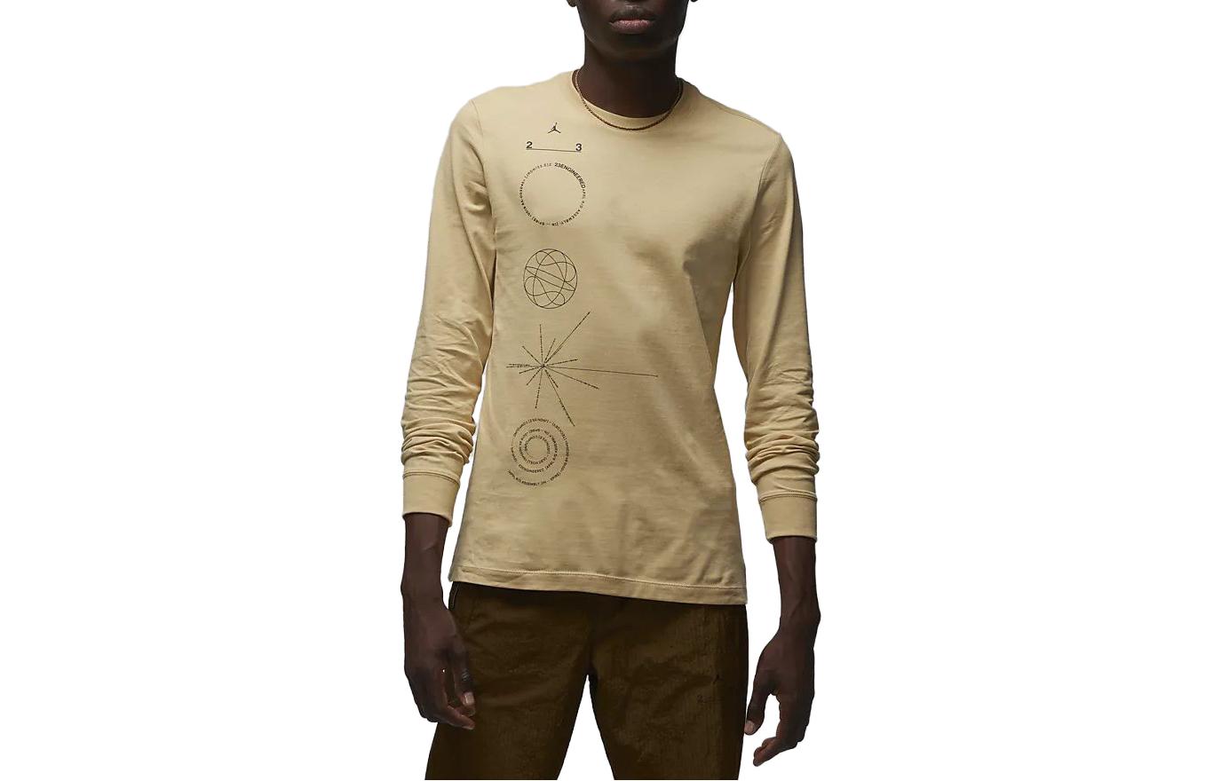 Jordan Graphic Crewneck Sweatshirt Linen Color DQ7370-252