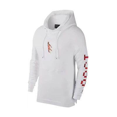 Jordan Graphic Logo Print Hoodie White AJ0431-100