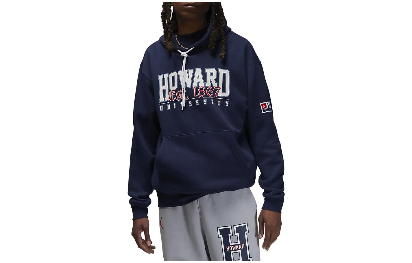 Jordan Graphic Print Hoodie Blue Long Sleeve FD9329-419