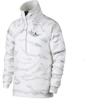 Jordan Half-Zip Basketball Hoodie White Camo AH6164-121 Jordan Half-Zip Basketball Hoodie White Camo AH6164-121