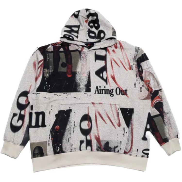 Jordan Heritage All-Over Print Knit Hoodie Cream Unisex FN6517-236