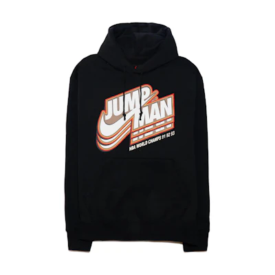 Jordan Hoodie Logo Print Pullover Black DC9604-010