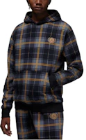 Jordan Hoodie Plaid Slim-Fit Long-Sleeve Sweatshirt Black DV1578-010 Jordan Hoodie Plaid Slim-Fit Long-Sleeve Sweatshirt Black DV1578-010