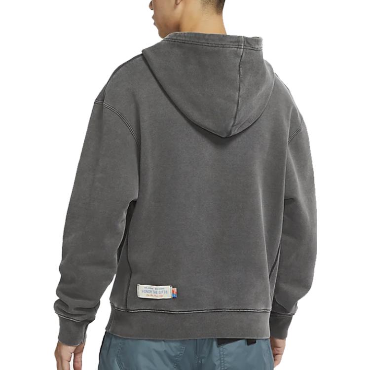 Jordan HTG Collaboration Solid Color Graphic Hoodie Grey DJ7974-236 圖 5