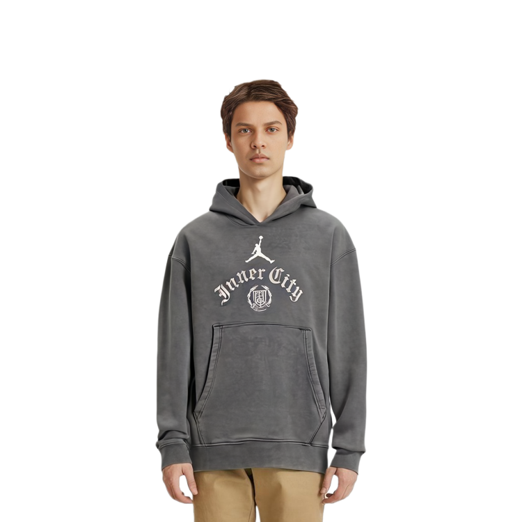 Jordan HTG Collaboration Solid Color Graphic Hoodie Grey DJ7974-236 圖 6