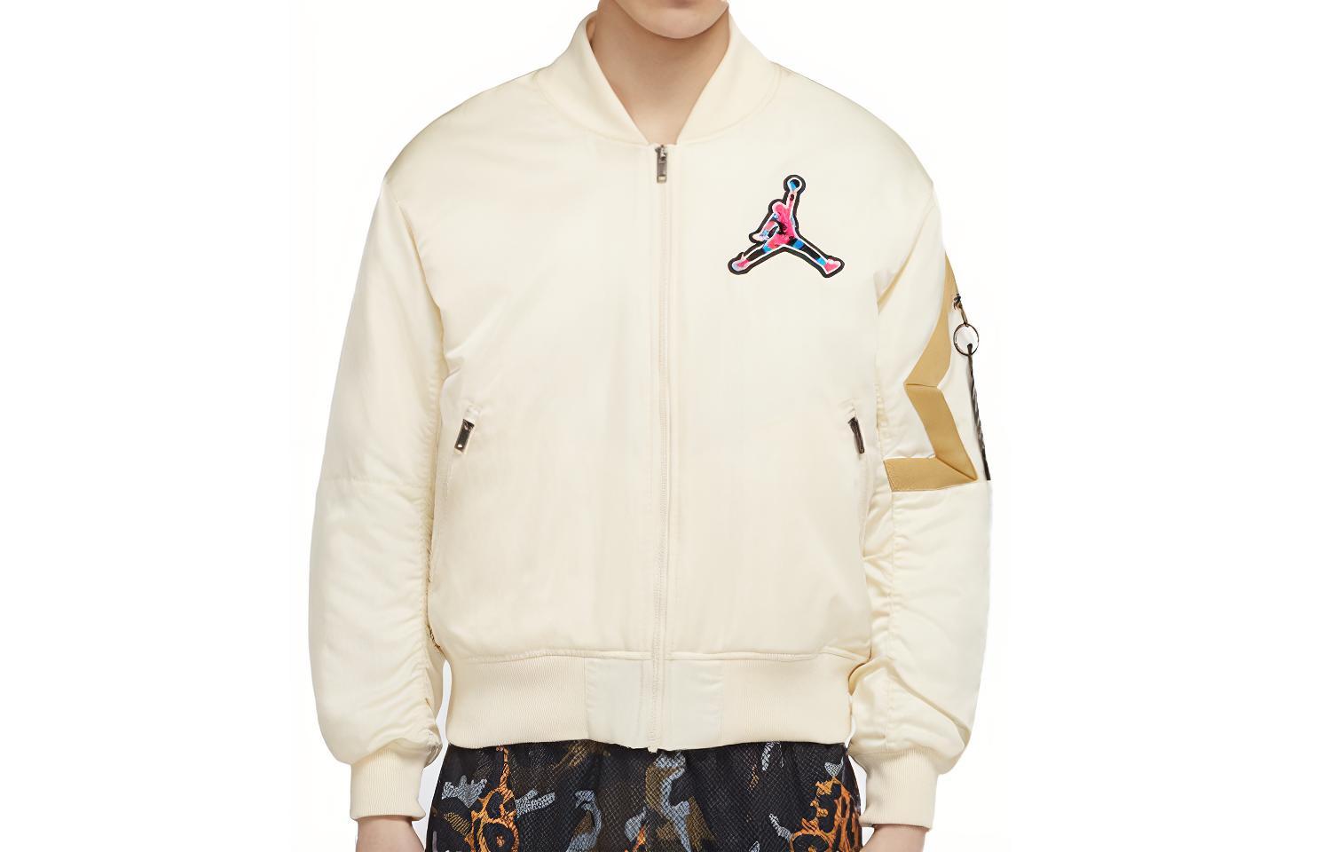 Order 조던 아이보리 화이트 바시티 봄버 자켓 CU1700-110