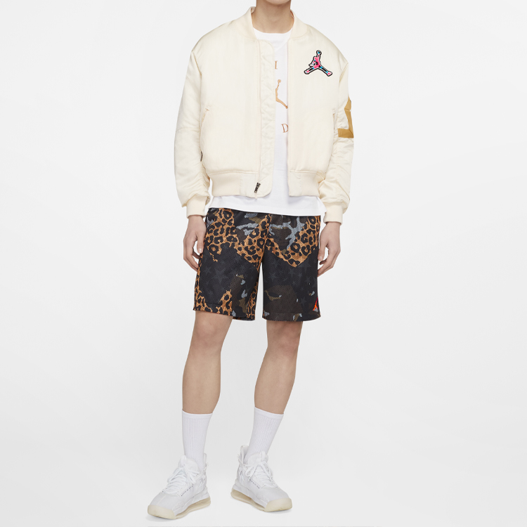 Details for 조던 아이보리 화이트 바시티 봄버 자켓 CU1700-110