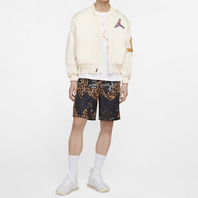 조던 아이보리 화이트 바시티 봄버 자켓 CU1700-110 Details for 조던 아이보리 화이트 바시티 봄버 자켓 CU1700-110