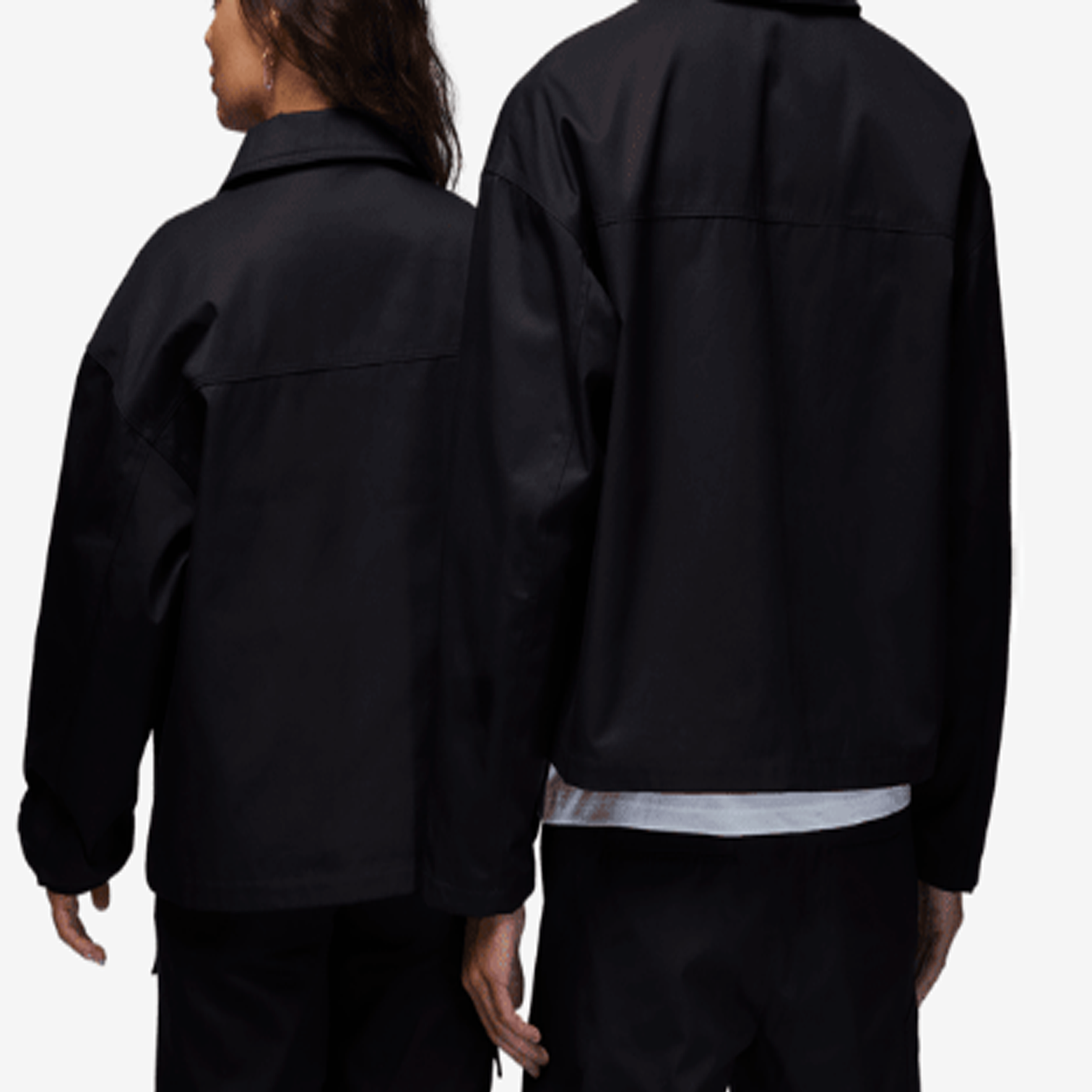 Shop Jordan J Balvin FW23 Solid Coach Jacket Unisex Black (Asia Edition) FJ6136-010