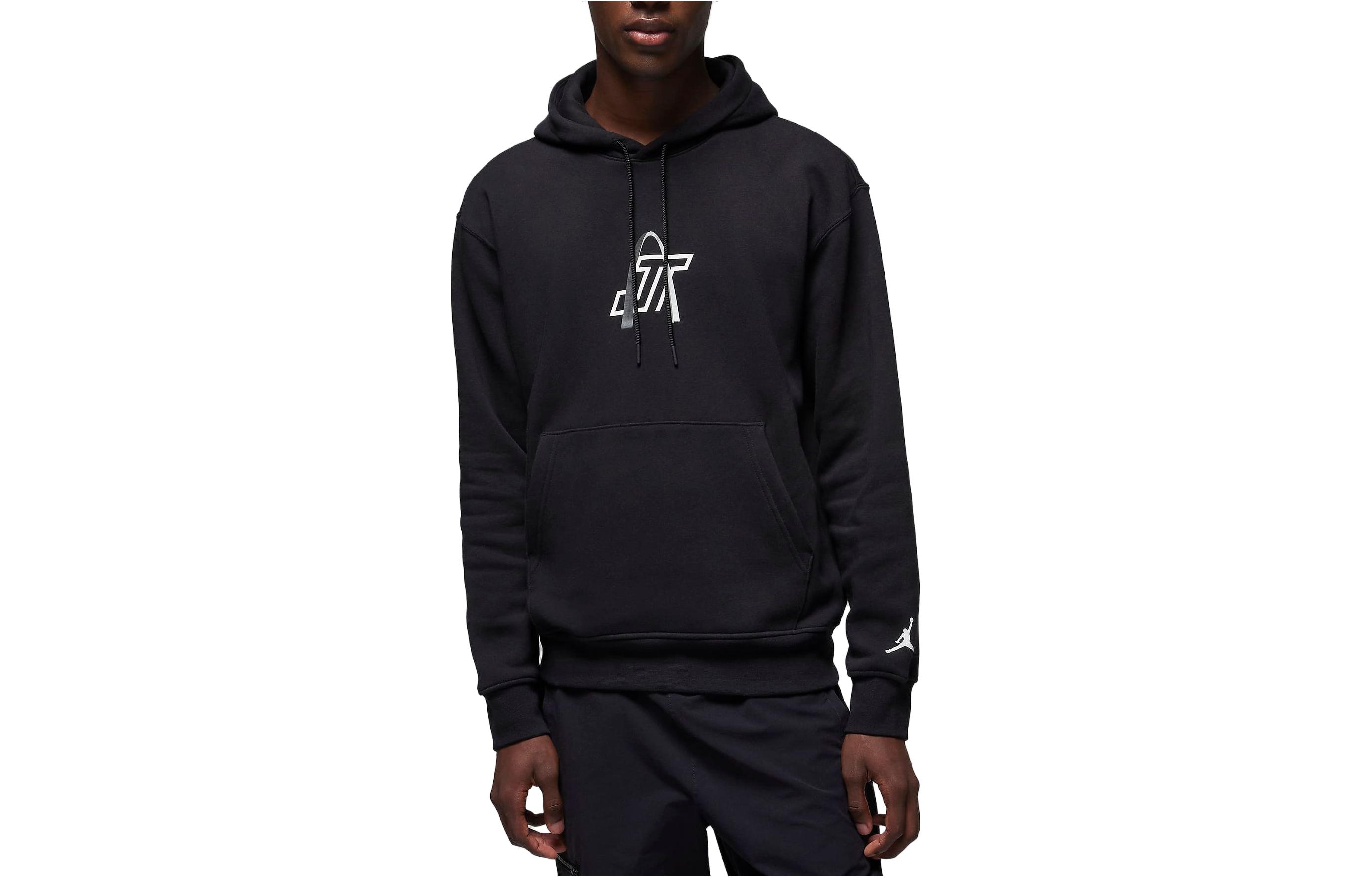 Jordan Jayson Tatum Fleece Pullover Hoodie Black Sweatshirt FZ3103-010
