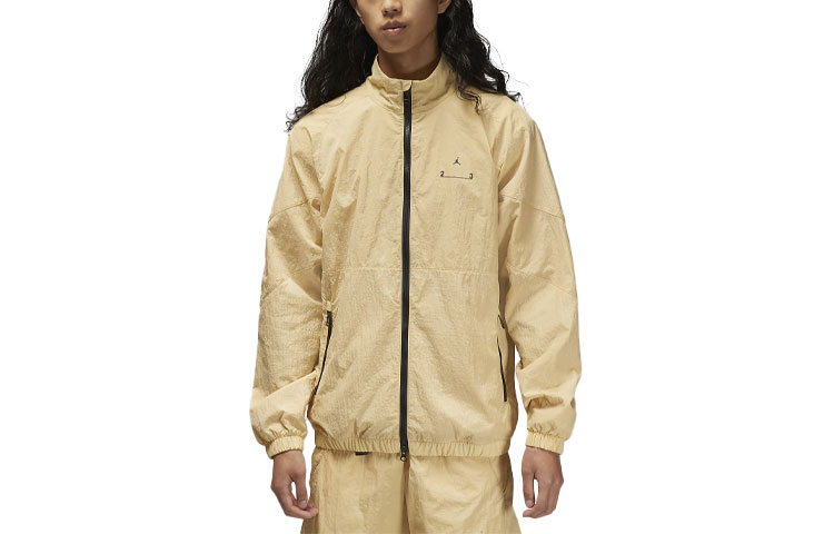 Jordan JKT Solid Color Small Logo Print Casual Jacket Khaki () DQ8074-252