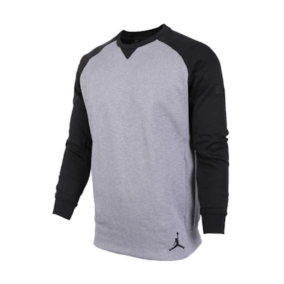 Jordan Jumpman Air Logo Colorblock Crewneck Sweatshirt Grey () 834378-065