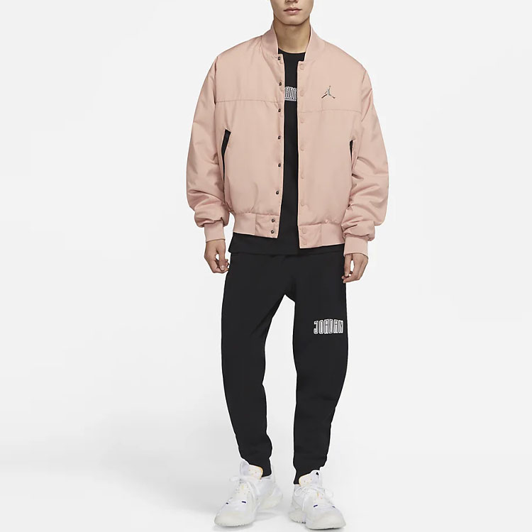 Shop ジョーダン ジャンプマン エア ローズ レトロ グレー ベースボールジャケット 秋コレクション DJ0878-609
