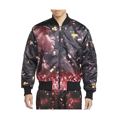 Jordan Jumpman All-Over Print Loose-Fit Jacket Black Long Sleeve Casual DC9654-010