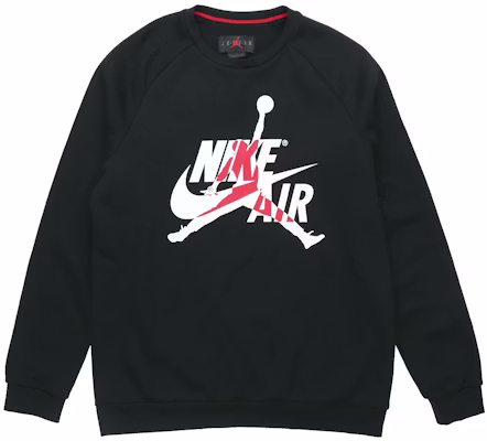 Jordan Jumpman Classics Air Crewneck Sweatshirt Hitam Gaya Kampus BV6007-010 Buy Jordan Jumpman Classics Air Crewneck Sweatshirt Hitam Gaya Kampus BV6007-010