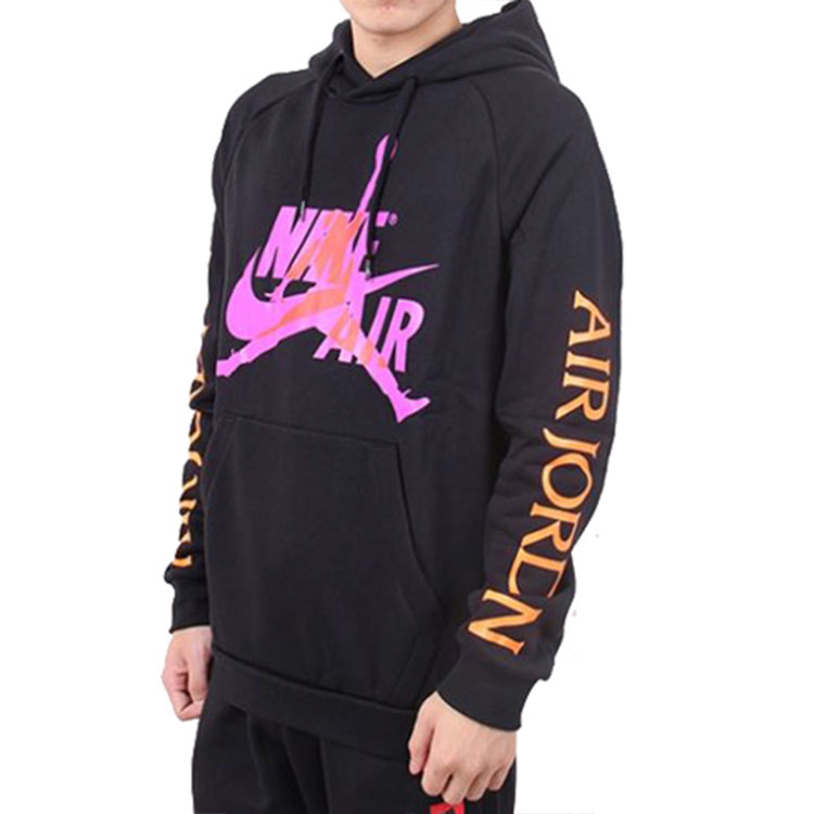 Details for Jordan Jumpman Classics Black Fleece Hoodie Sweatshirt BV6011-011