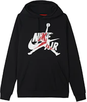 Order 乔丹Jumpman Classics黑色抓绒连帽卫衣 BV6011-010
