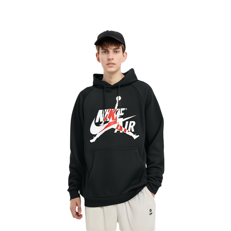 Jordan Jumpman Classics Black Fleece Pullover Hoodie BV6011-010 圖 8