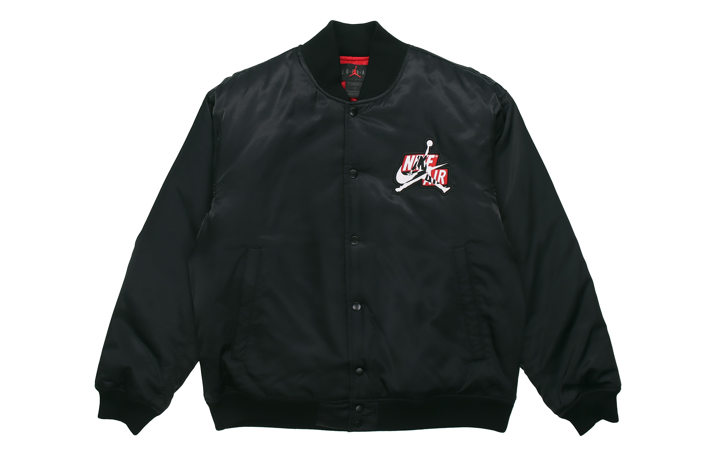 Order 乔丹Jumpman经典款黑色冬季棒球棉夹克 CT3462-010