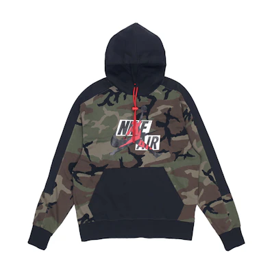 Jordan Jumpman Classics Camo Knit Pullover Sweatshirt Olive Green Retro Style CU2902-222