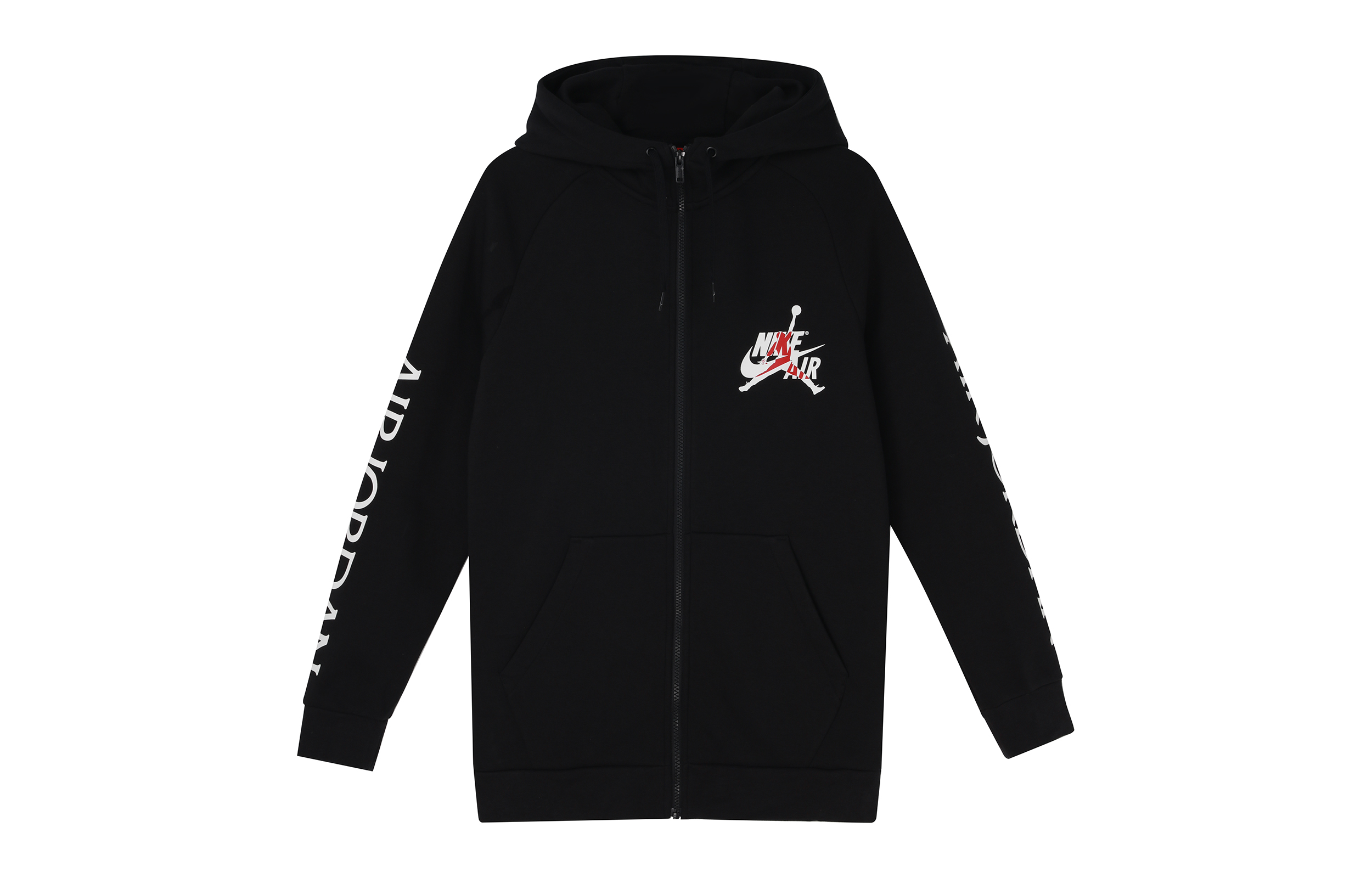 Jordan Jumpman Classics Logo Black Hoodie Jacket for Men - Breathable & Casual DH9507-010
