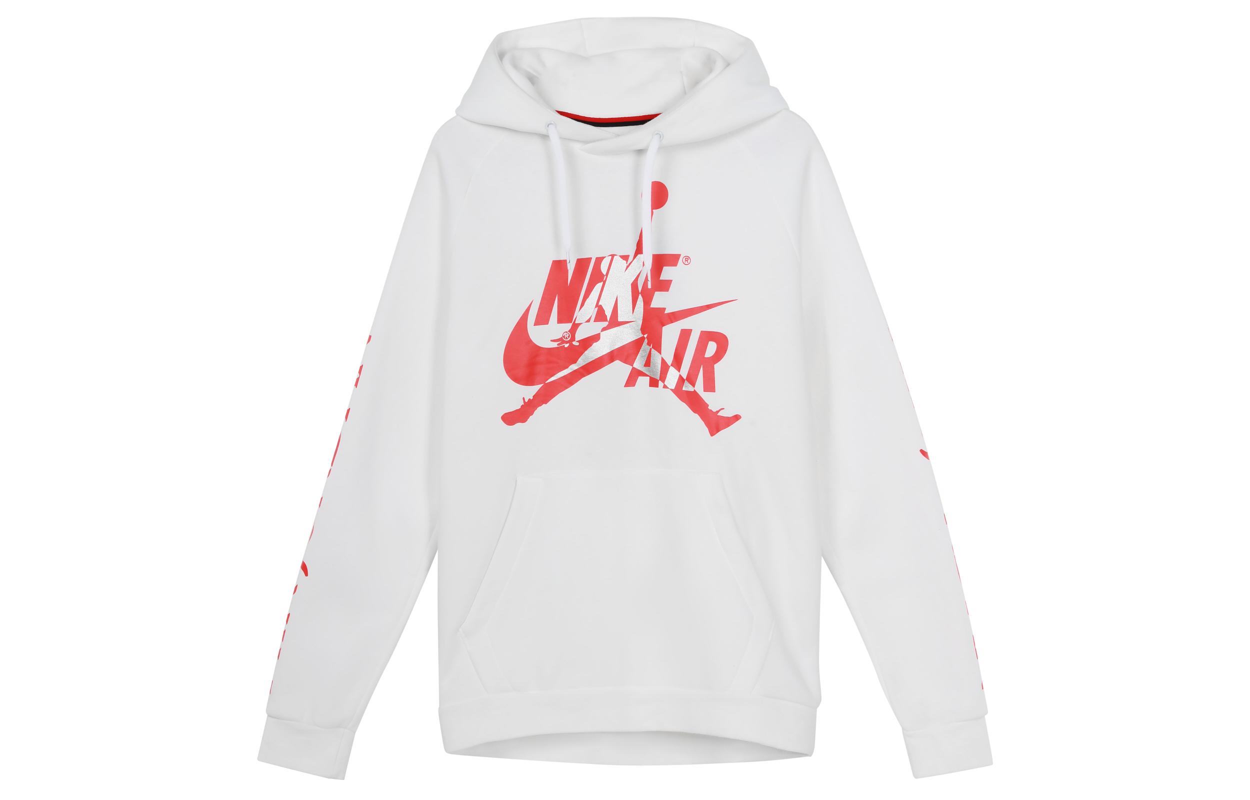 Jordan Jumpman Classics Logo Pullover Hoodie White - Warm Thickened Fleece BV6011-100